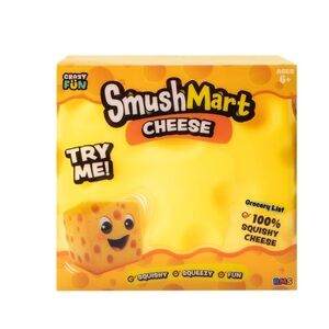 Smush Mart Cheese Squish Toy